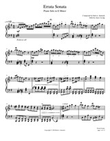 Errata Sonata - Concert Piano Solo in E Minor